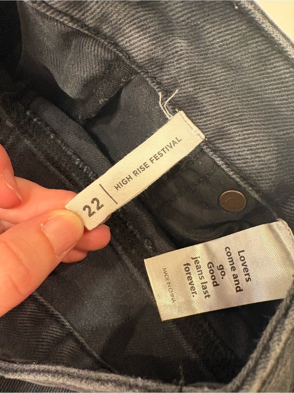 Pacsun High-Rise Festival Black Distressed Denim Shorts with Frayed Hem 22 - Picture 3 of 4